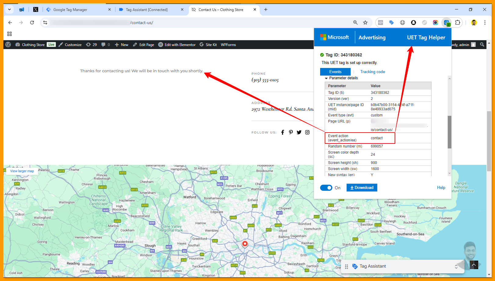 Bing Ads -Event - Contact