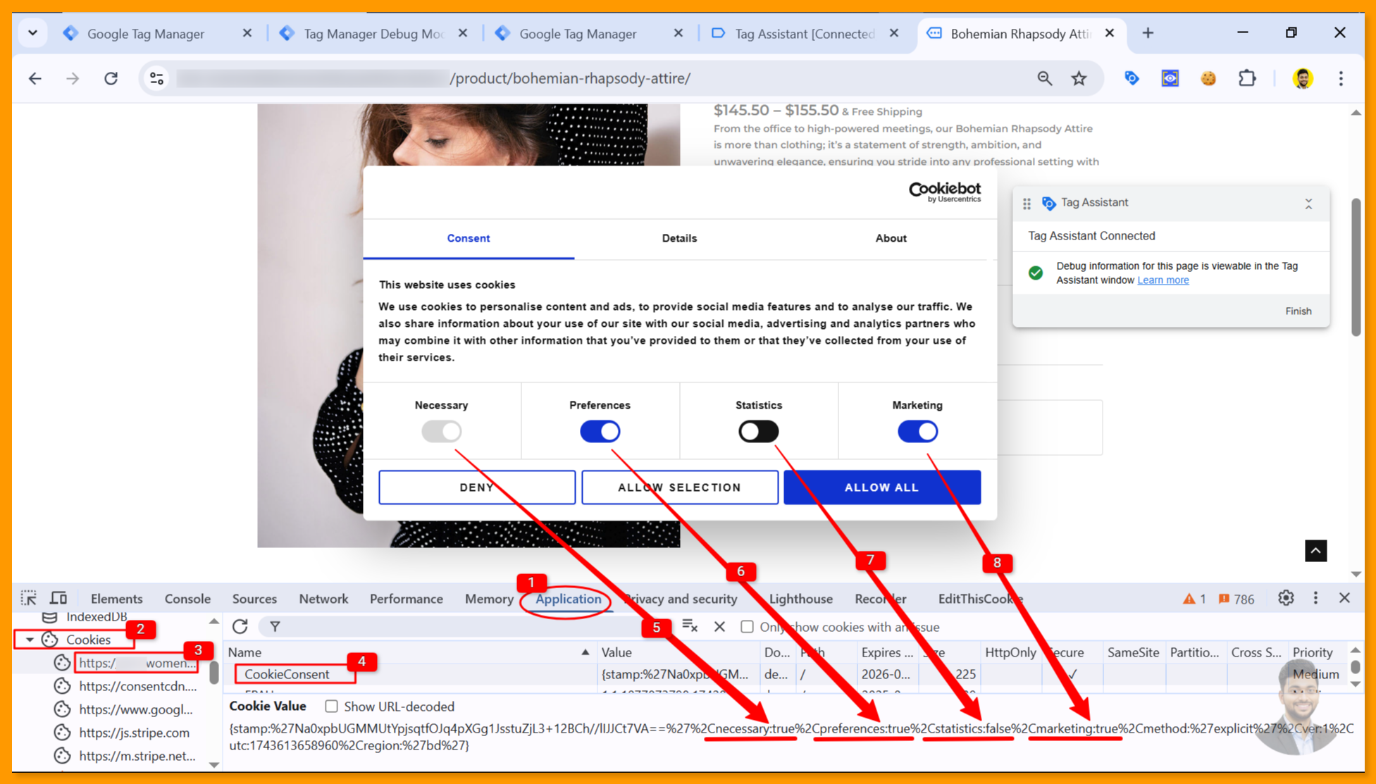 Cookie Consent by inspect to Application