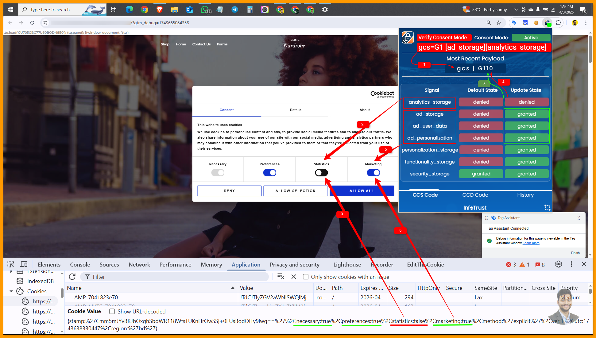 Cookie Consent With Extension