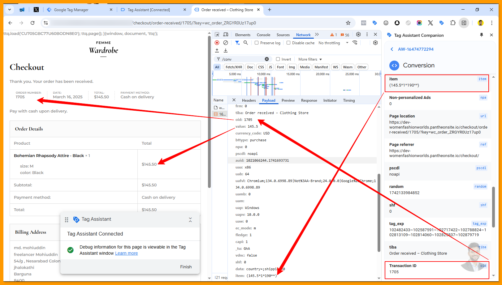 GACT- Purchase - Events and Parameters