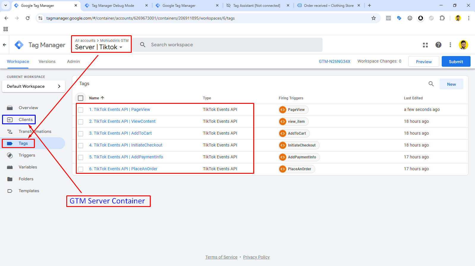 Portfolio – GTM Server Container