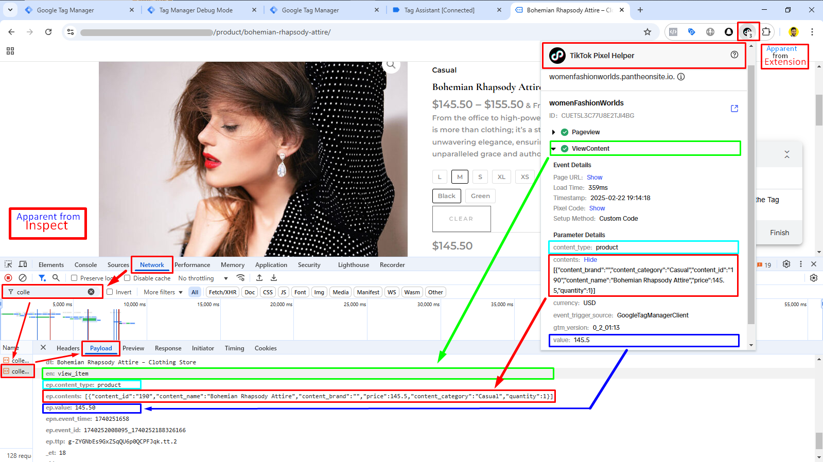 Portfolio – TikTok Apparent Inspect and Extension