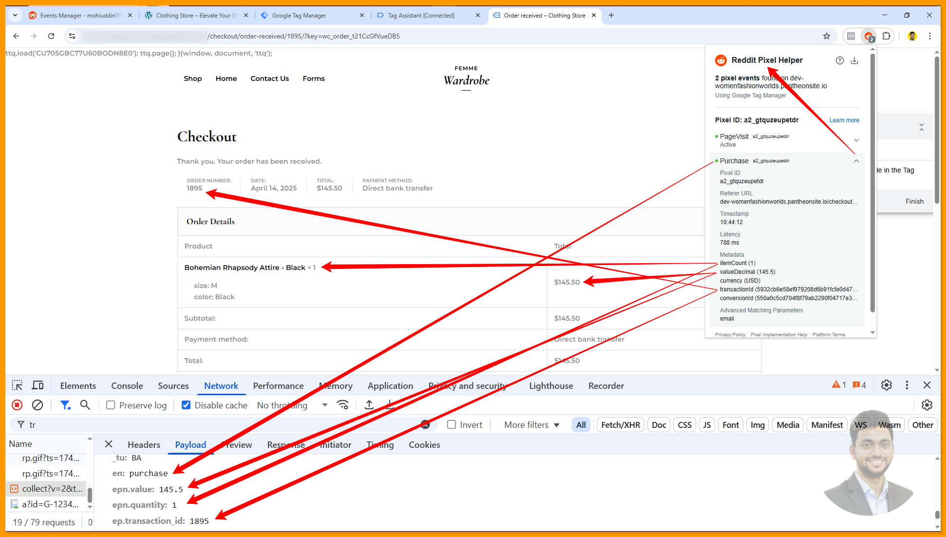 Reddit Pixel Helper With Network