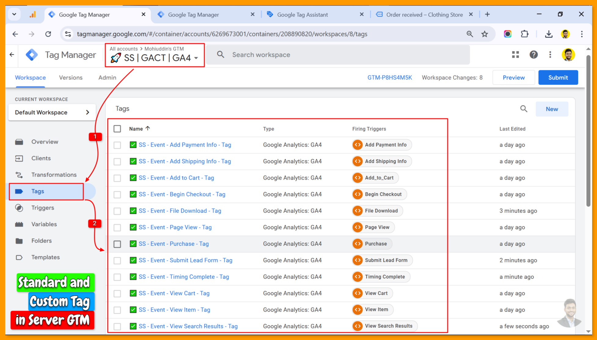Server GTM Tags